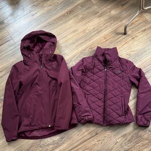 Women’s North Face 3 in 1 jacket/coat